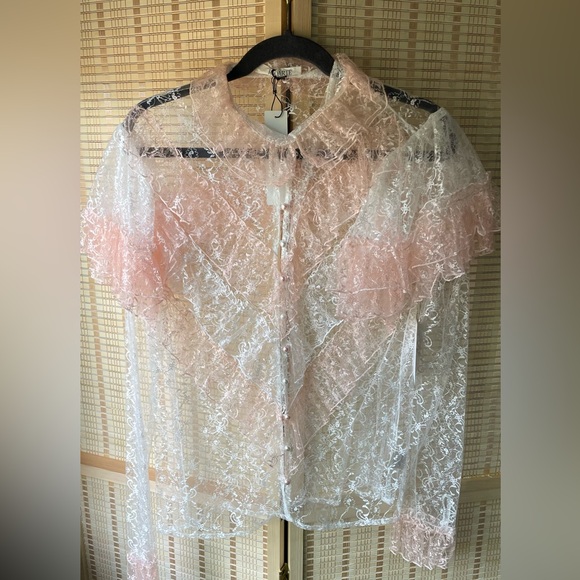 NWT Rodarte Lace Blouse - Picture 4 of 6